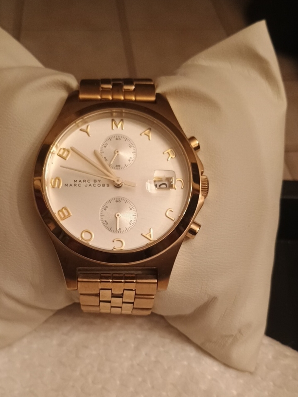 Marc by Marc Jacobs Ferus Chronograph Watch Rose Gold MBM3380